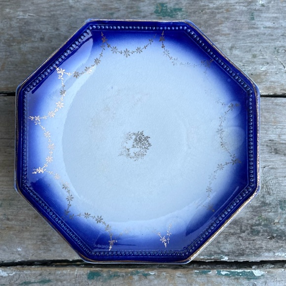 la francaise Dining La Francaise Flow Blue White Plates Antique